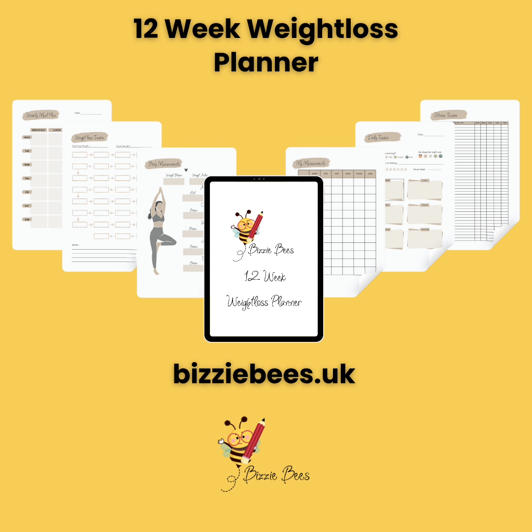 Bizzie Bee's 12 Week Weight-loss Planner