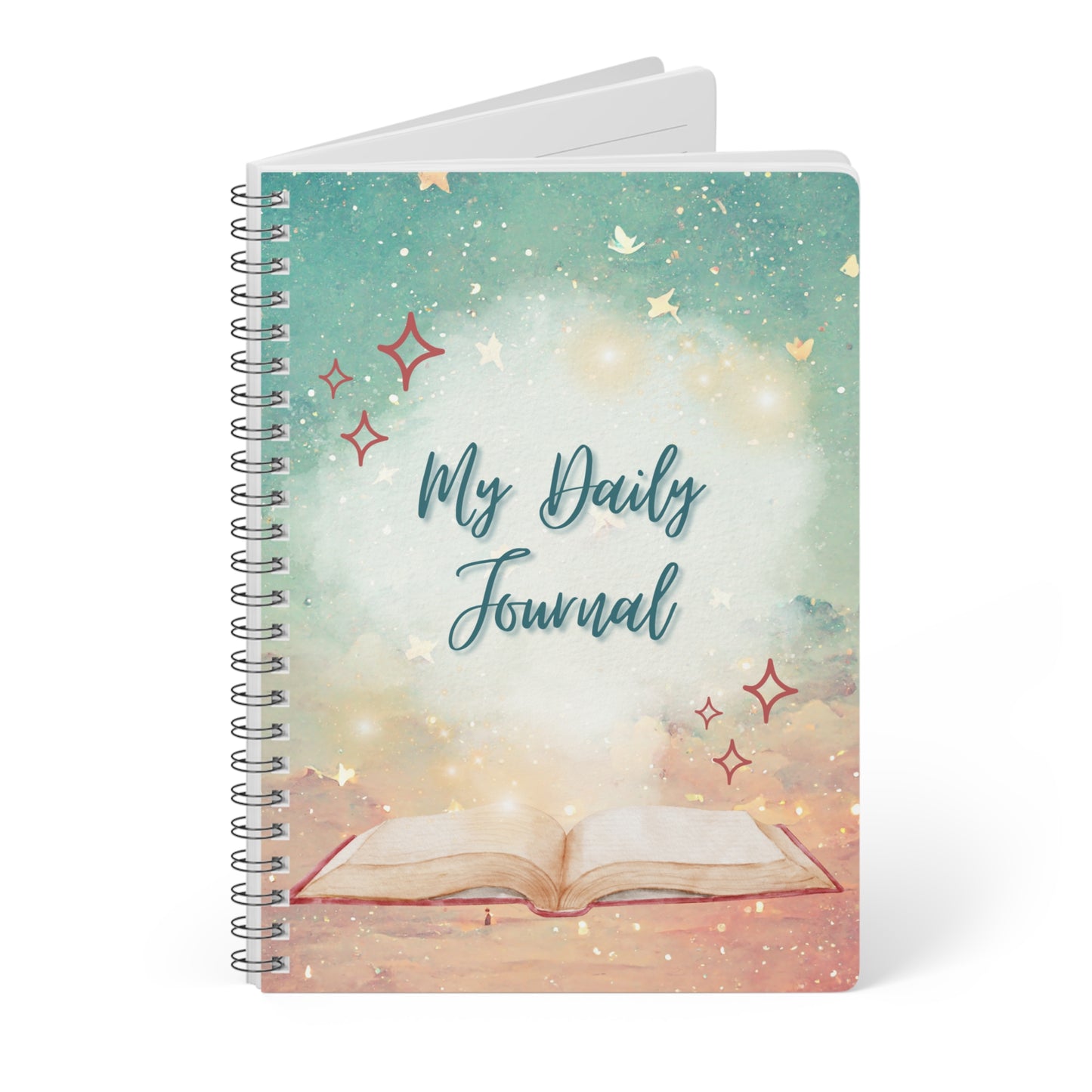 Inspirational A5 Spiral Notebook - "My Daily Journal"