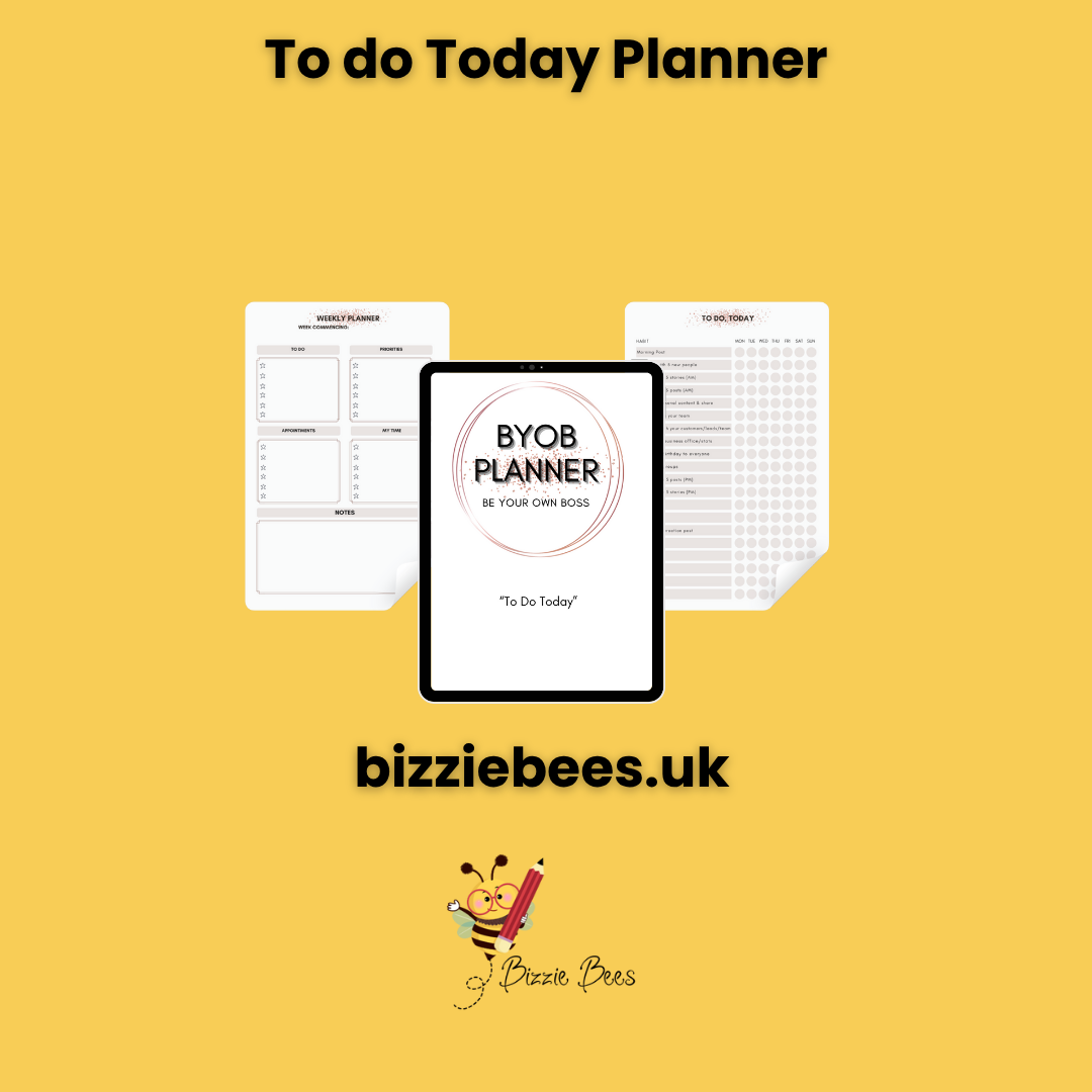 BYOB Planner - To do Today (hard copy)