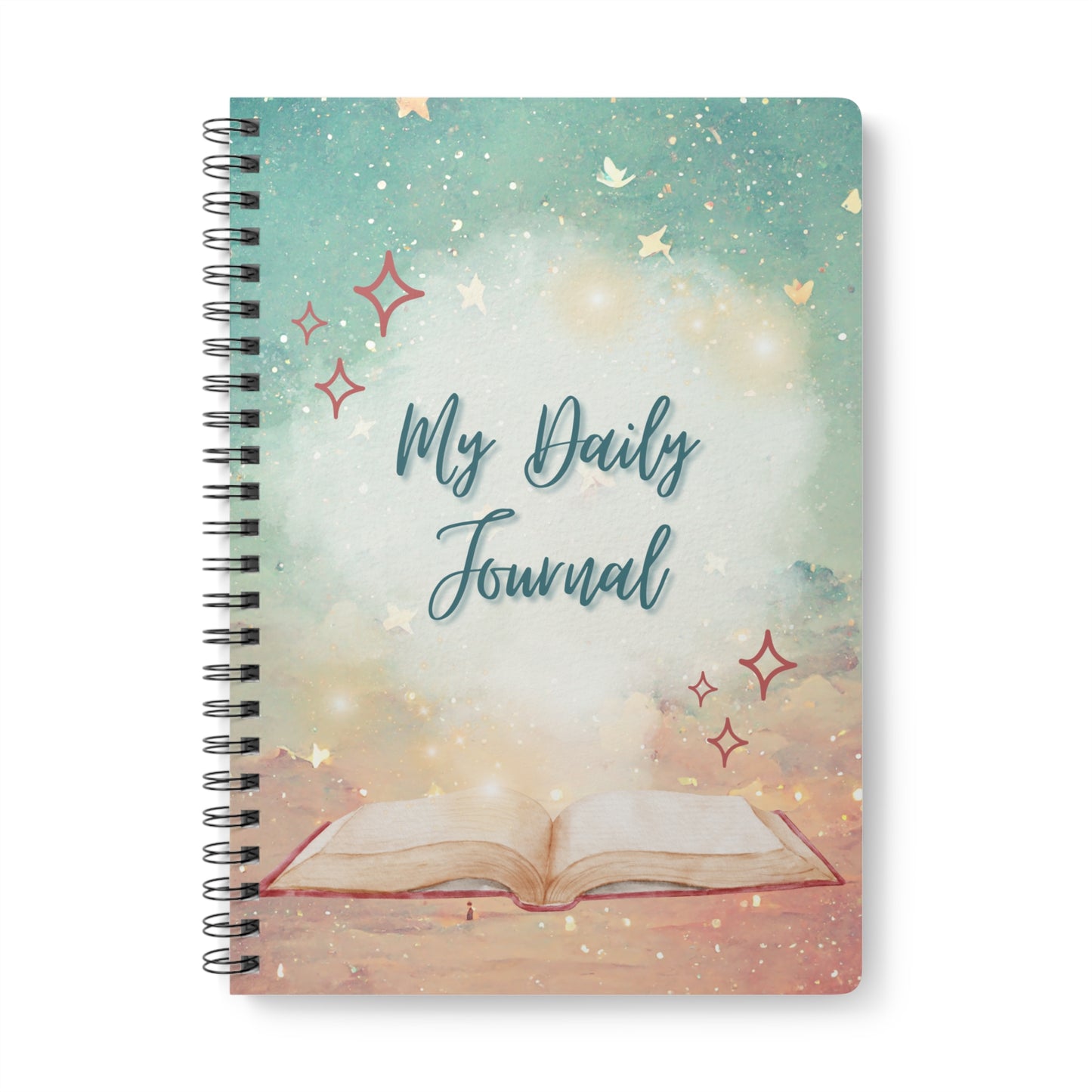 Inspirational A5 Spiral Notebook - "My Daily Journal"