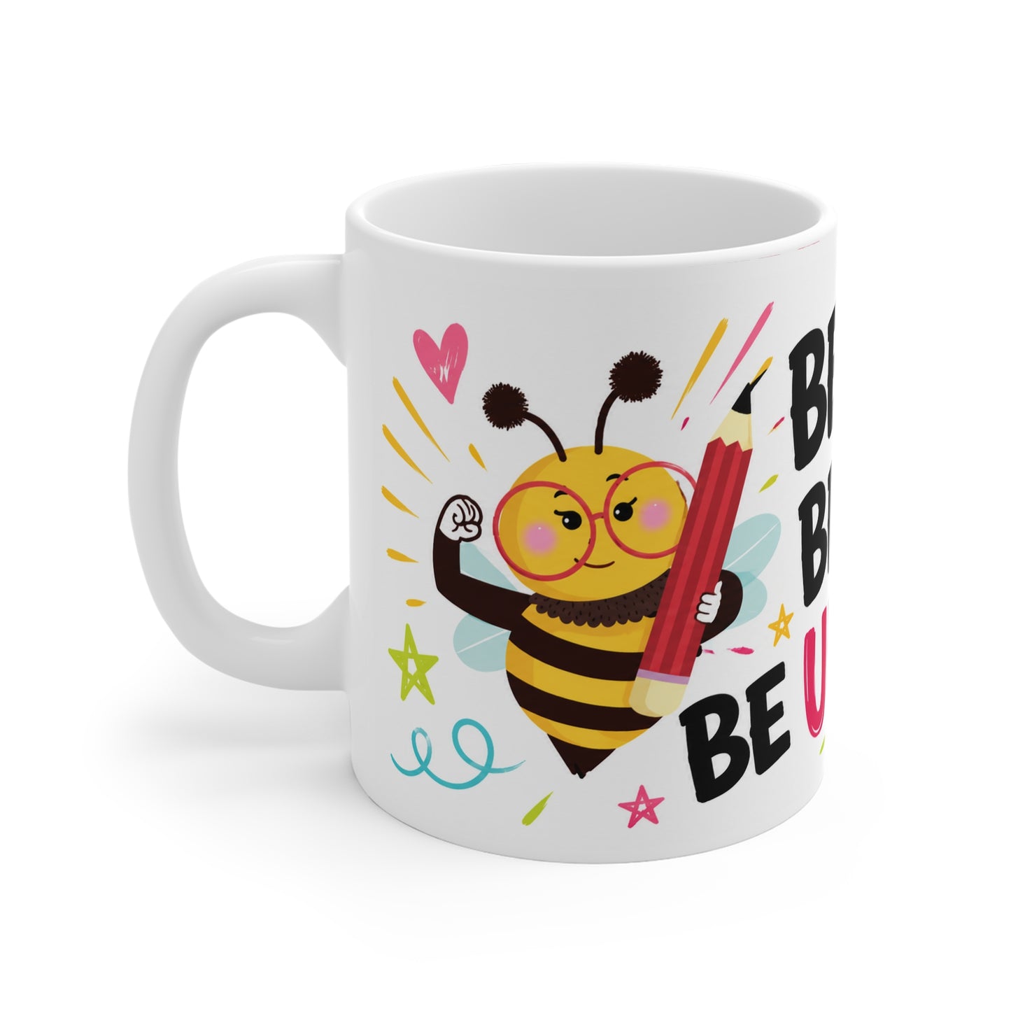 Be Bold. Be Brave. Be Unstoppable. – Empowering Bee Mug