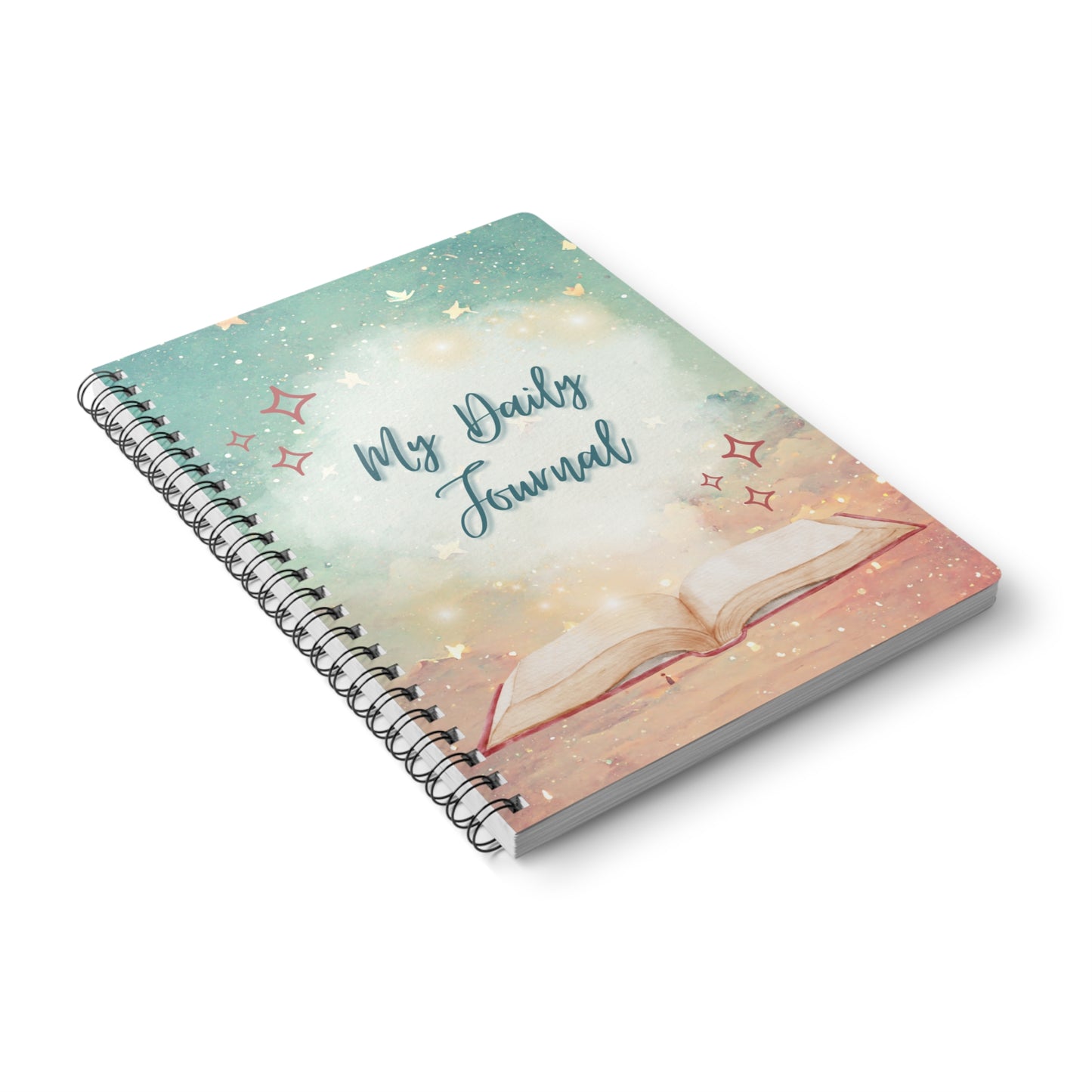 Inspirational A5 Spiral Notebook - "My Daily Journal"