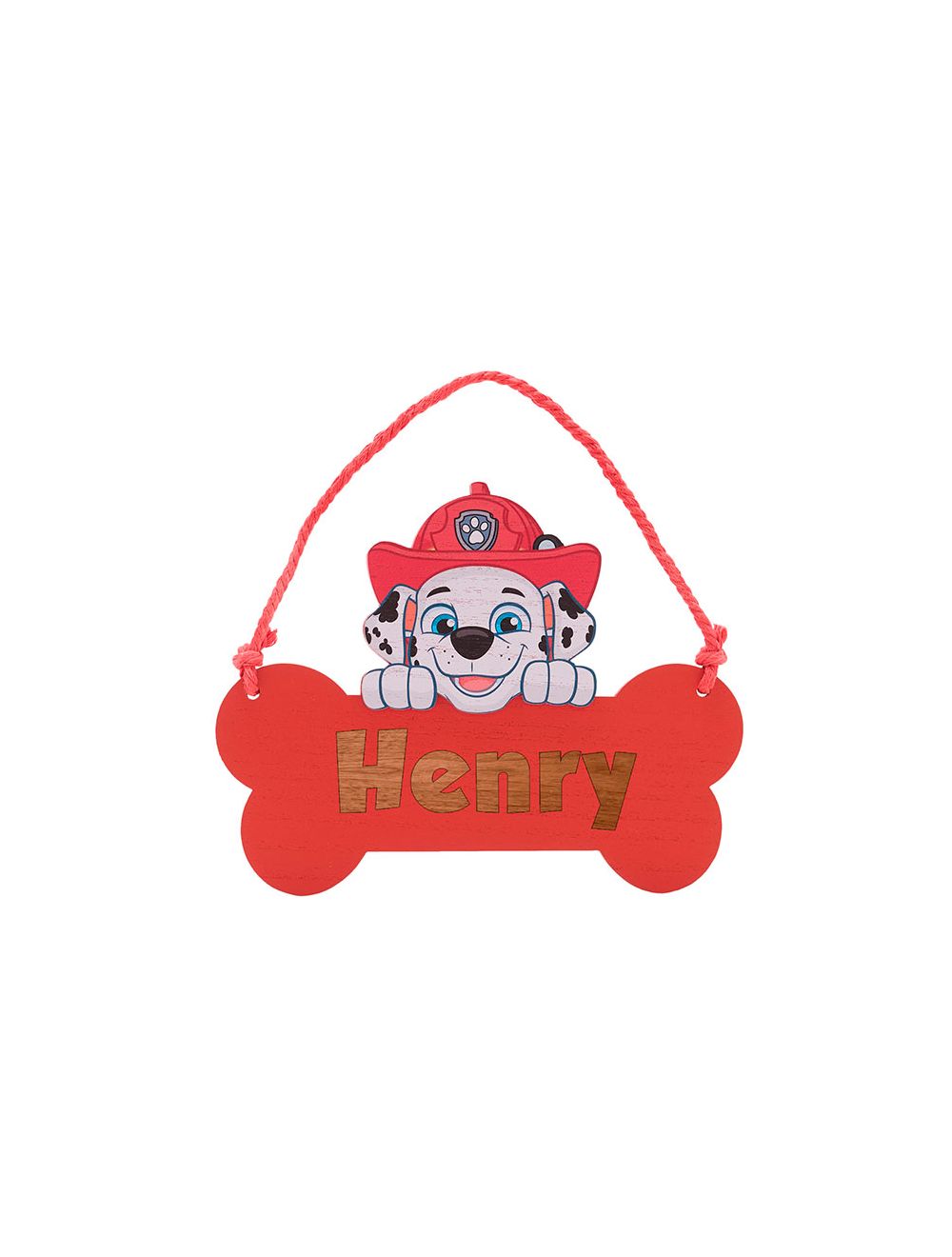 Paw Patrol Hanging Plaque - Marshall (Red)