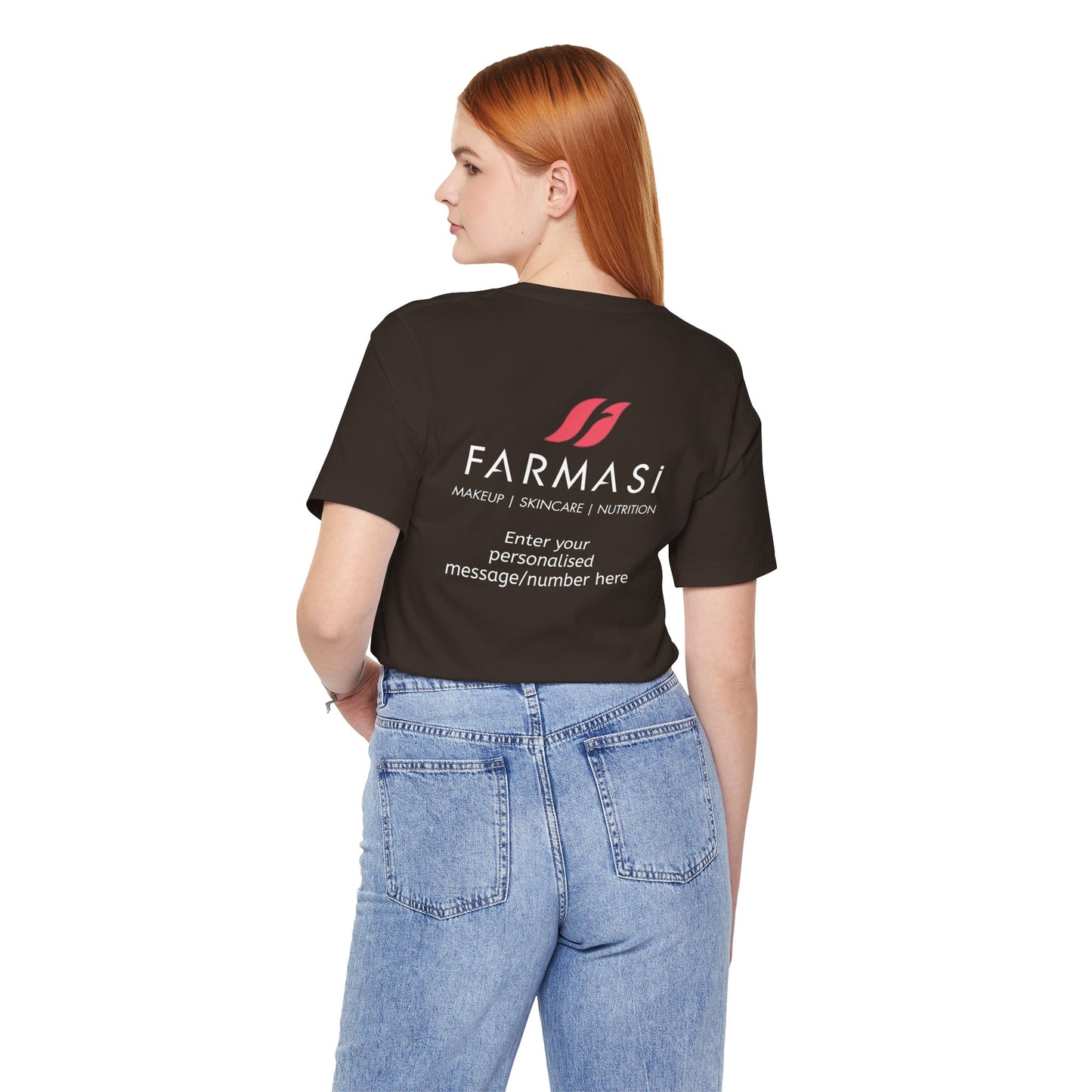 Farmasi Logo T-Shirt — Personalized Back Print