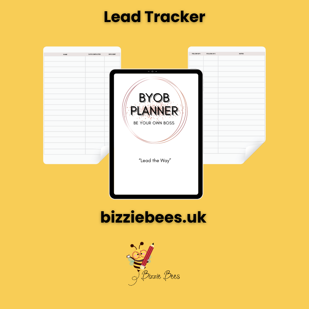 BYOB Planner - Lead the way prospecting book for Network Marketers