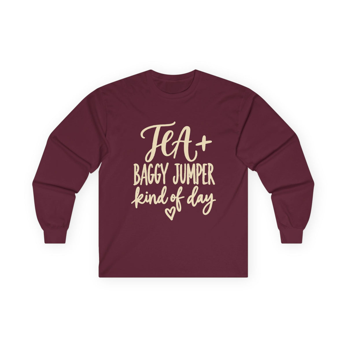 "Tea + Baggy Jumper Kind of Day" Cozy Casual Top