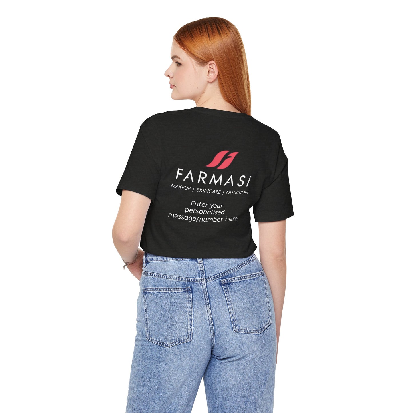 Farmasi Logo T-Shirt — Personalized Back Print