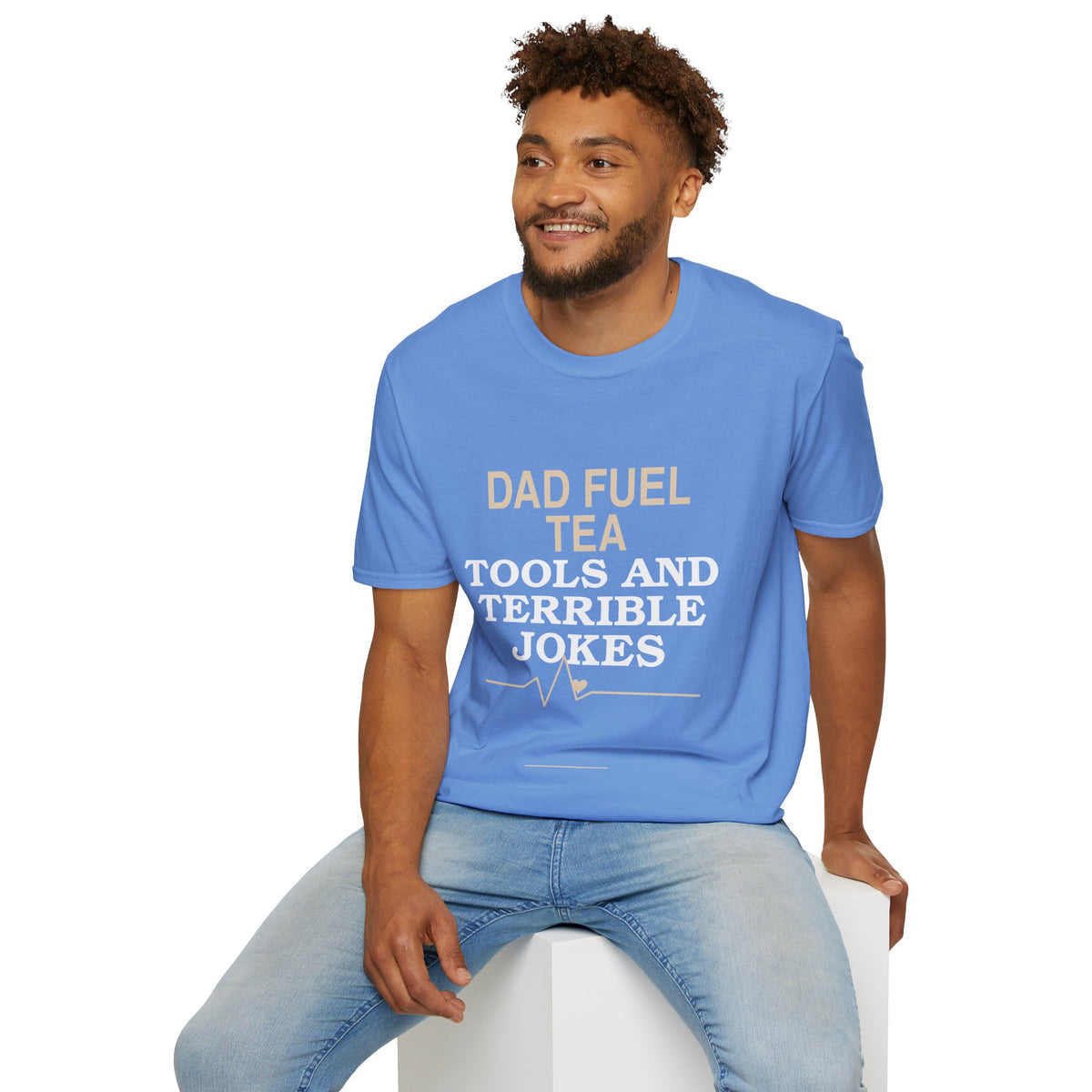 "Dad Fuel: Tea, Tools and Terrible Jokes" TShirt