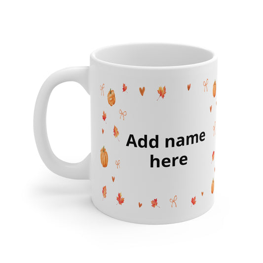 Personalized Autumn Pumpkin Mug