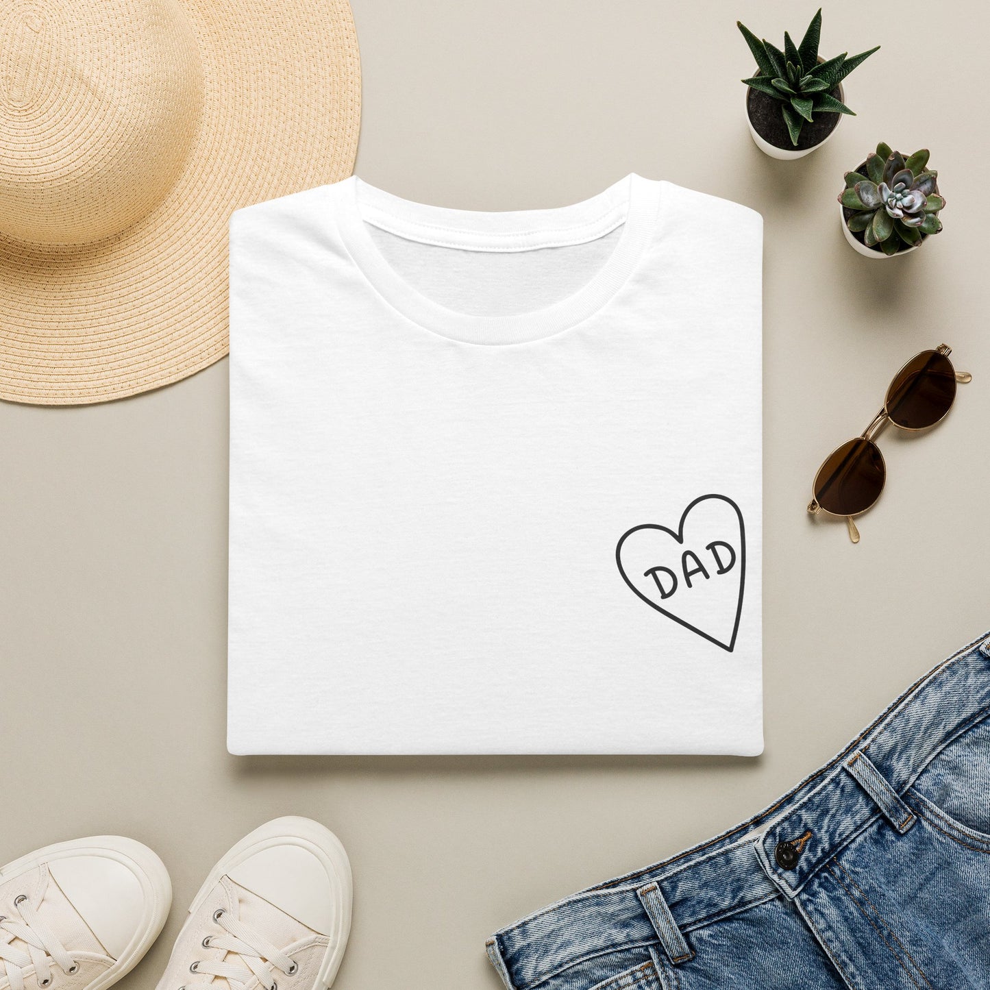 Dad Heart Pocket T‑Shirt