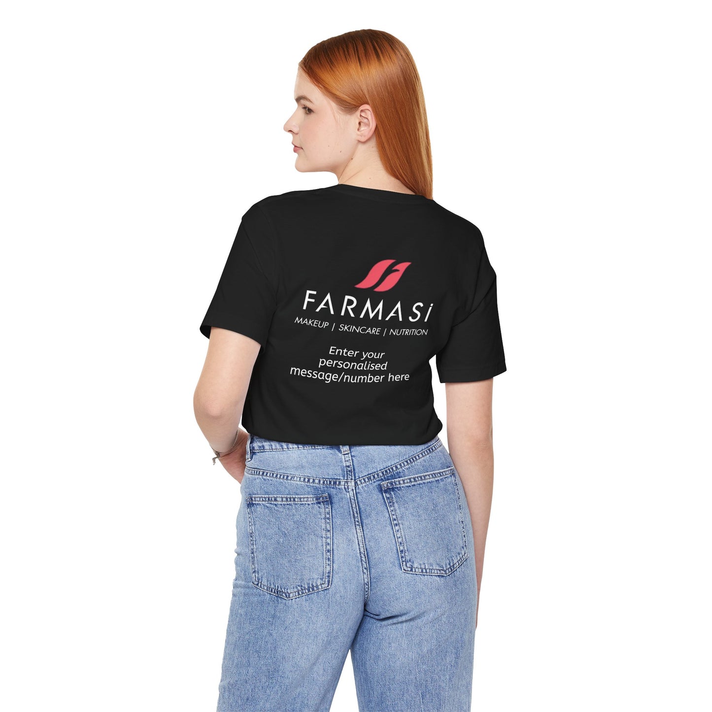 Farmasi Logo T-Shirt — Personalized Back Print