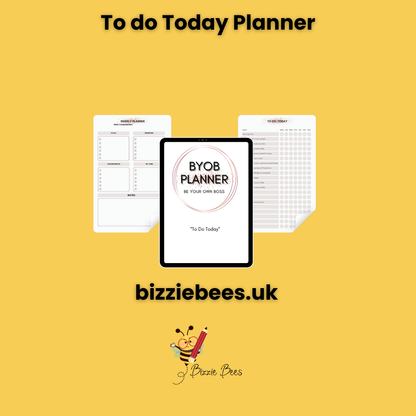 BYOB Planner - To do Today (hard copy)