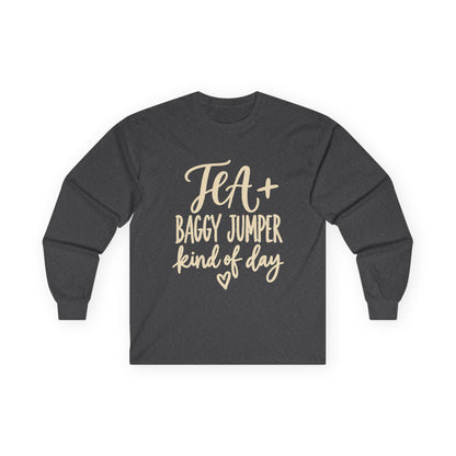 "Tea + Baggy Jumper Kind of Day" Cozy Casual Top