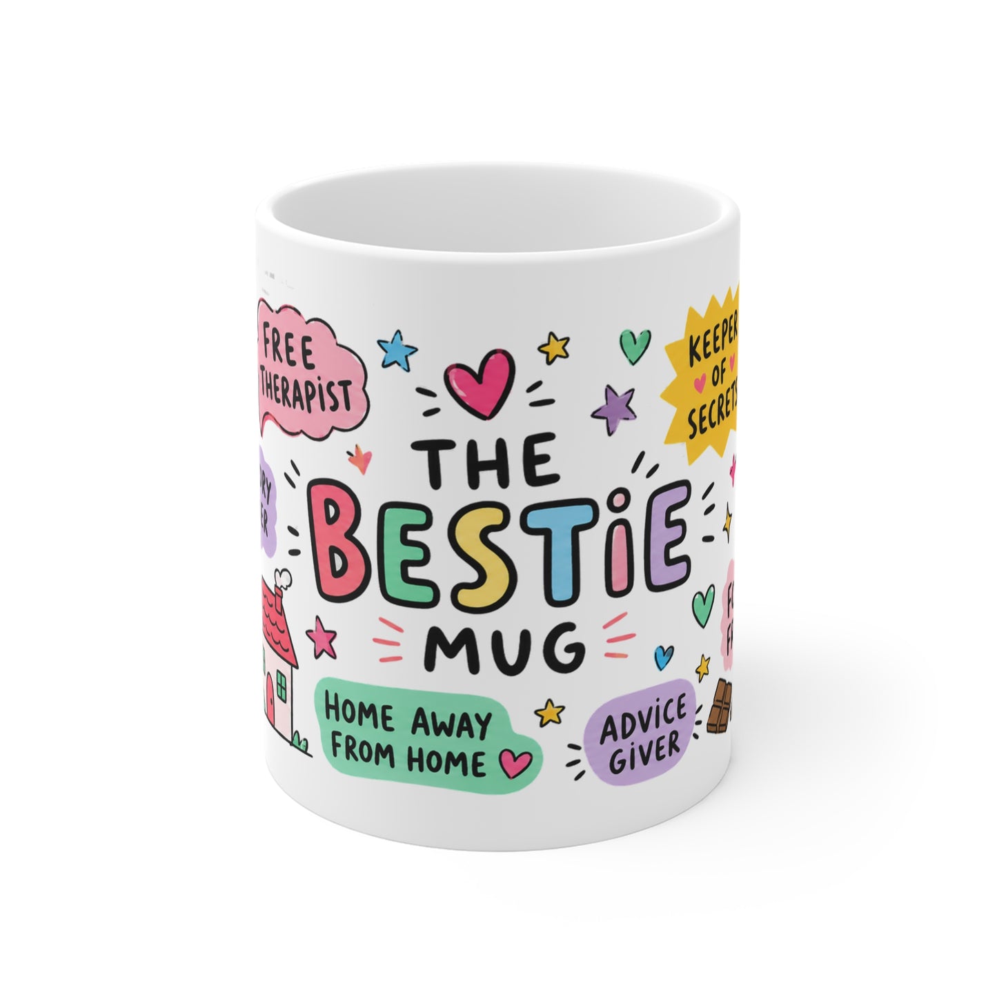 The Bestie Mug – Colourful Friendship Gift for Your Best Friend