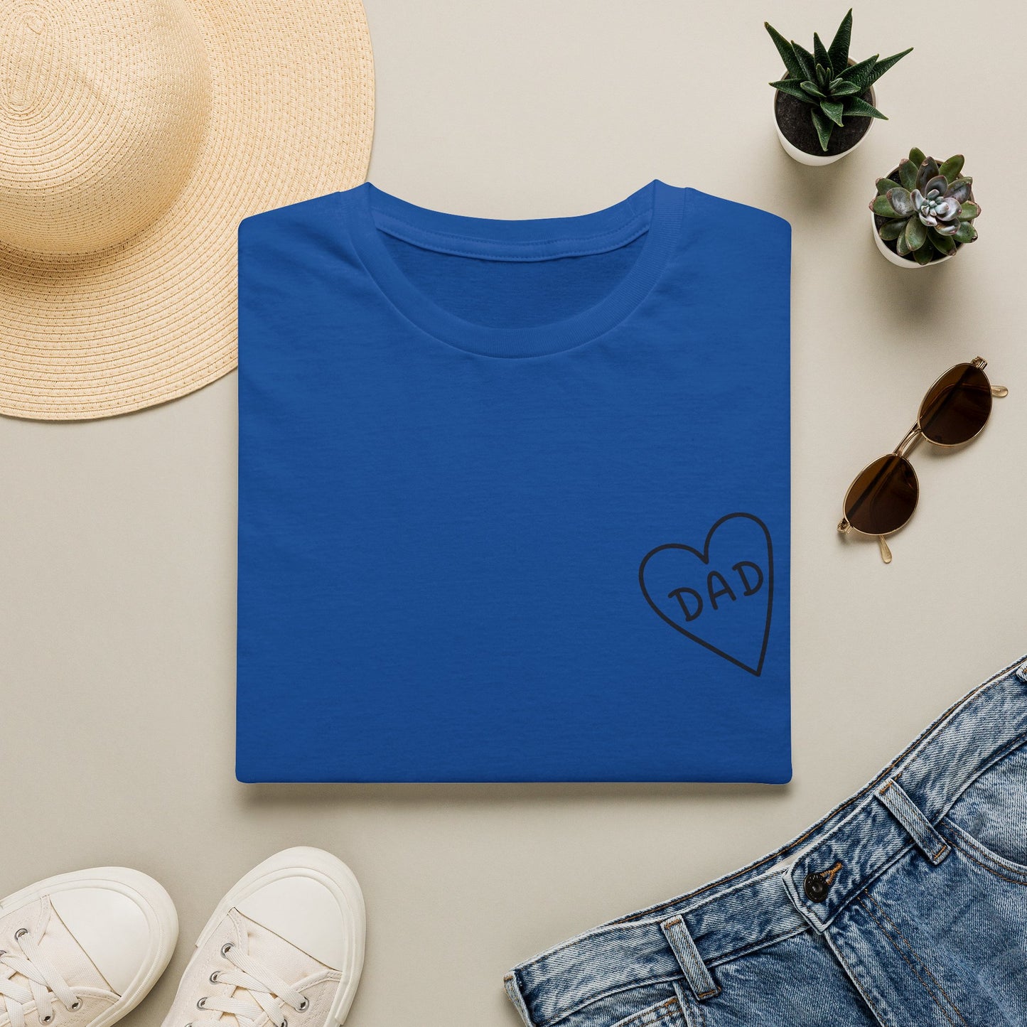 Dad Heart Pocket T‑Shirt