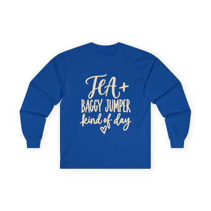 "Tea + Baggy Jumper Kind of Day" Cozy Casual Top