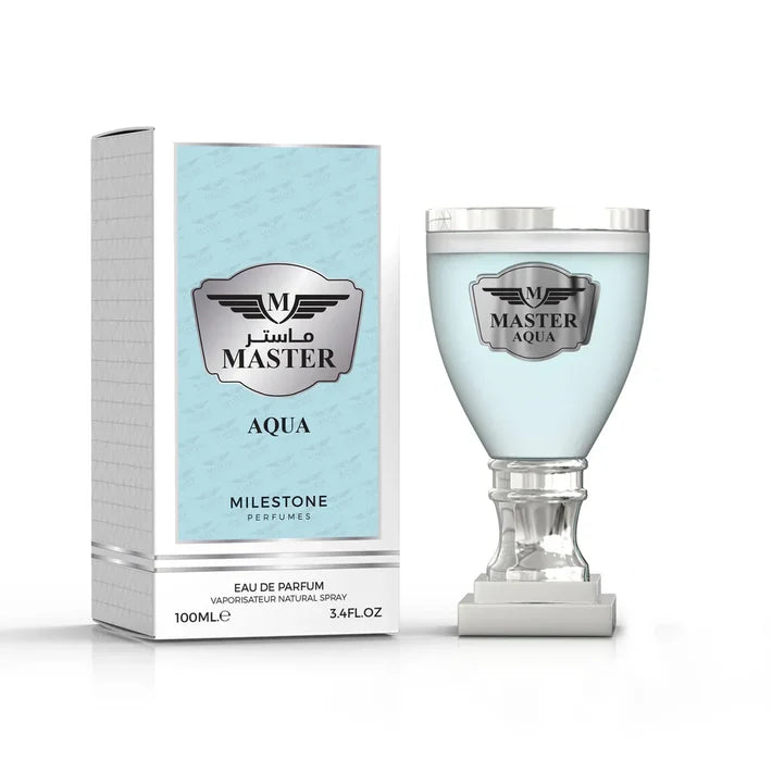 Milestone Master Aqua men's Eau de Parfum 100ml inspired by Paco Rabanne Invictus Aqua
