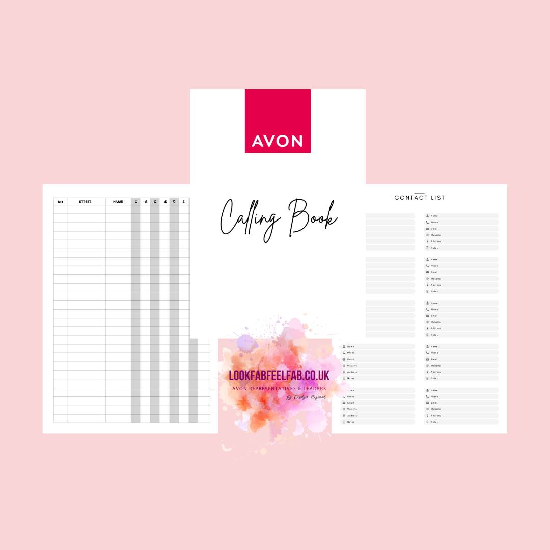 Avon Representative Calling book