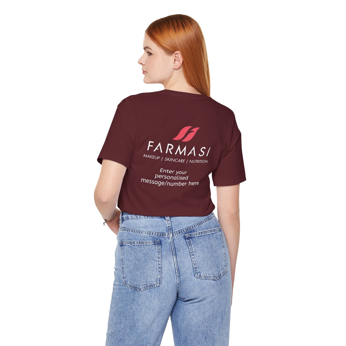 Farmasi Logo T-Shirt — Personalized Back Print