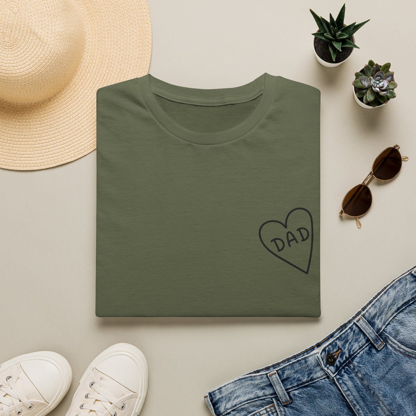 Dad Heart Pocket T‑Shirt
