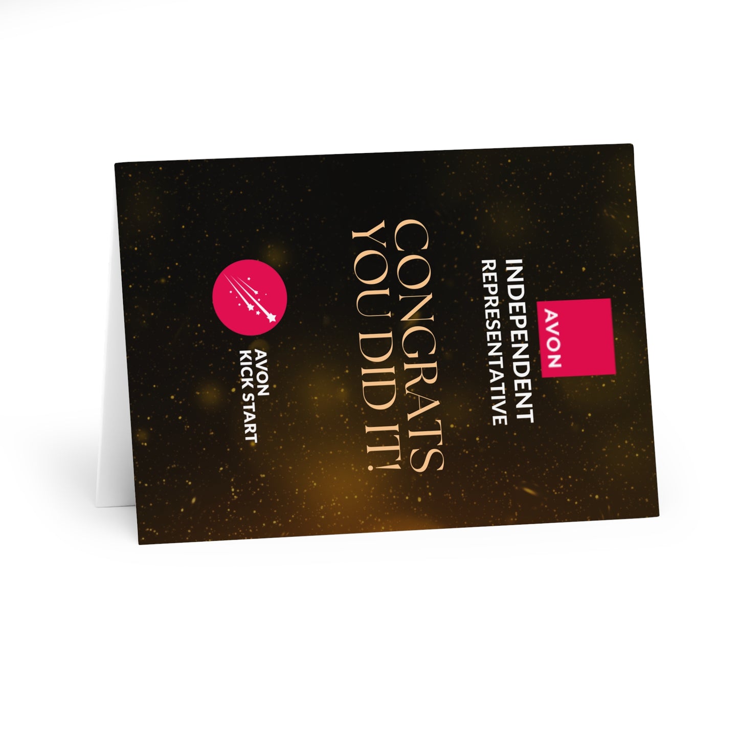 Gold Shimmer Greeting Cards with envelopes - 5 Pack for Celebrations & Success