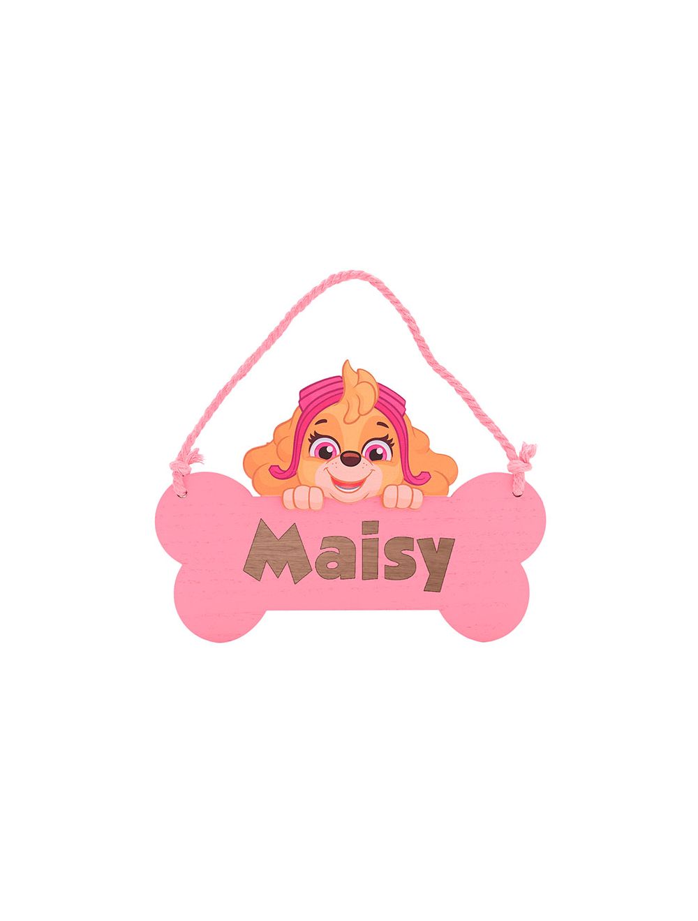Paw Patrol Hanging Plaque - Skye (Pink)