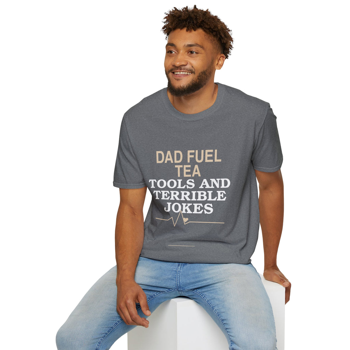 "Dad Fuel: Tea, Tools and Terrible Jokes" TShirt