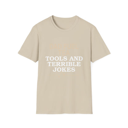 "Dad Fuel: Tea, Tools and Terrible Jokes" TShirt
