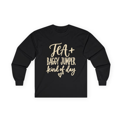 "Tea + Baggy Jumper Kind of Day" Cozy Casual Top