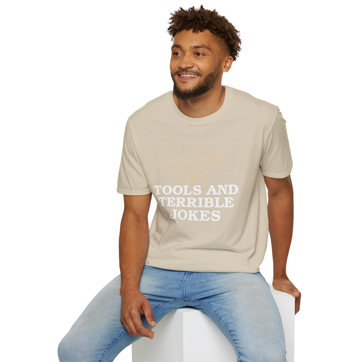 "Dad Fuel: Tea, Tools and Terrible Jokes" TShirt