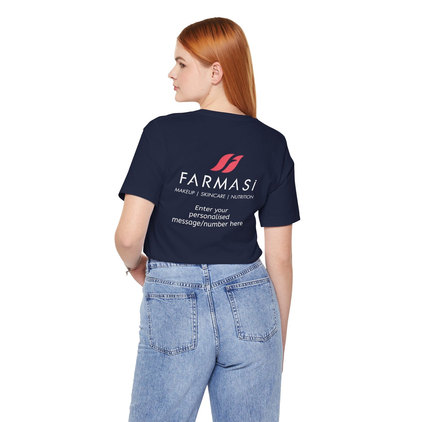 Farmasi Logo T-Shirt — Personalized Back Print