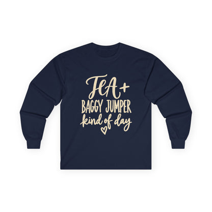 "Tea + Baggy Jumper Kind of Day" Cozy Casual Top
