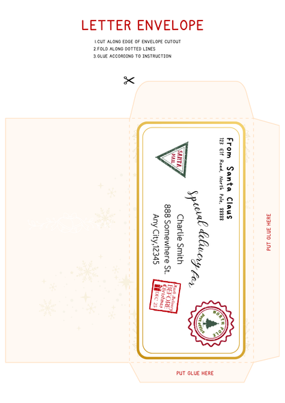 🎅 Personalised Santa Letter & Official Nice List Certificate – Digital Download