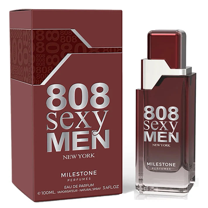Milestone 808 Sexy Men Eau de Parfum 100ml inspired by Carolina Herrera 212 Sexy Men