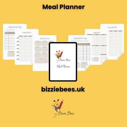 Bizzie Bee's Meal Planner - Paperback