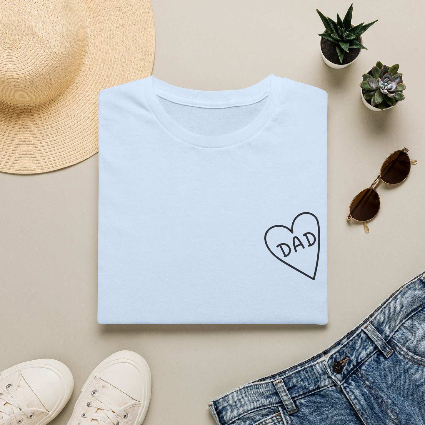 Dad Heart Pocket T‑Shirt