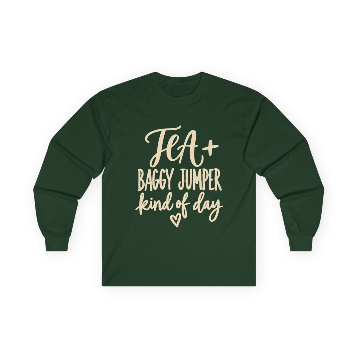 "Tea + Baggy Jumper Kind of Day" Cozy Casual Top