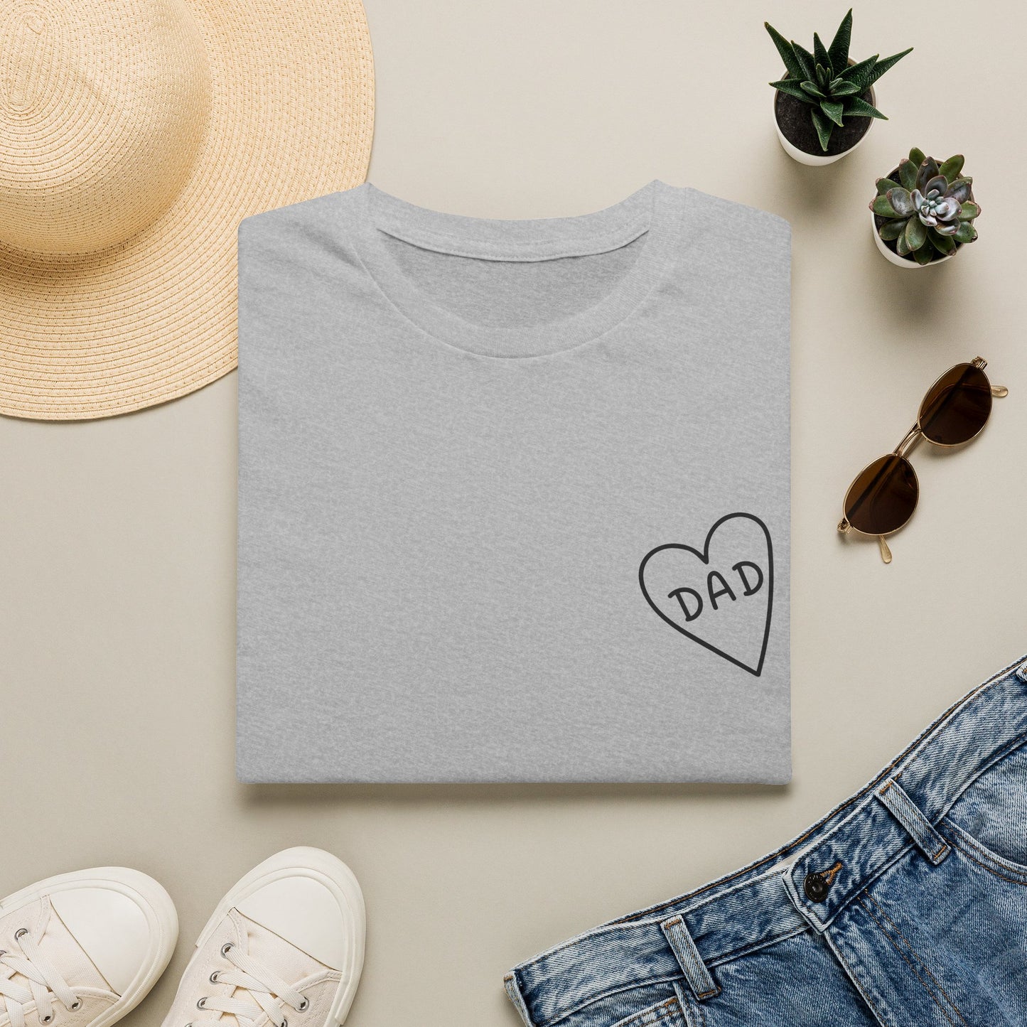 Dad Heart Pocket T‑Shirt
