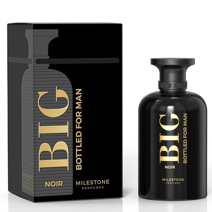 Milestone Big Bottled Noir men's Eau de Parfum 100ml inspired by Hugo Boss Bottled Intense