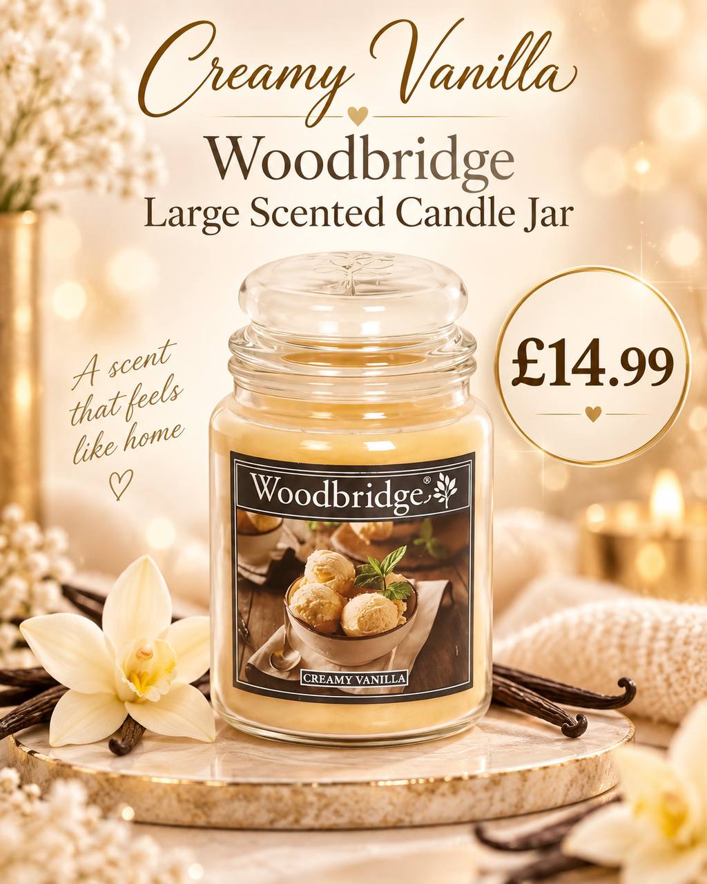 Large Scented Jar Candle