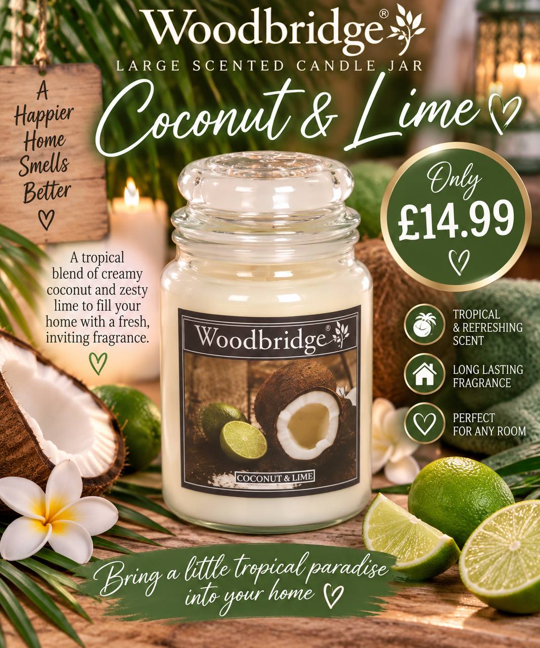 Large Scented Jar Candle