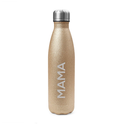Personalised Glitter Insulated Water Bottle