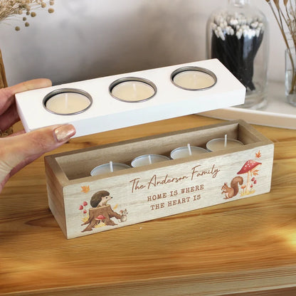 Personalised Autumn Tea Light Box 🍂🕯️