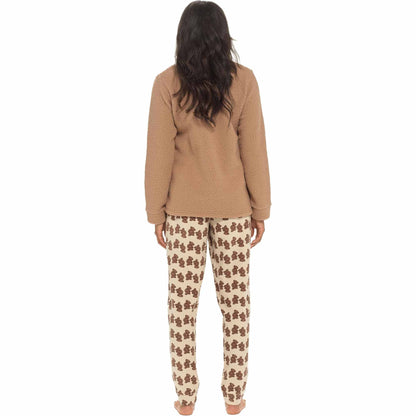 Daisy Dreamer Women's Teddy Bear Fleece Pyjama Set